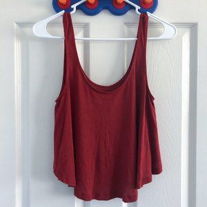 American Eagle Flowy Red Tank Top - size XS